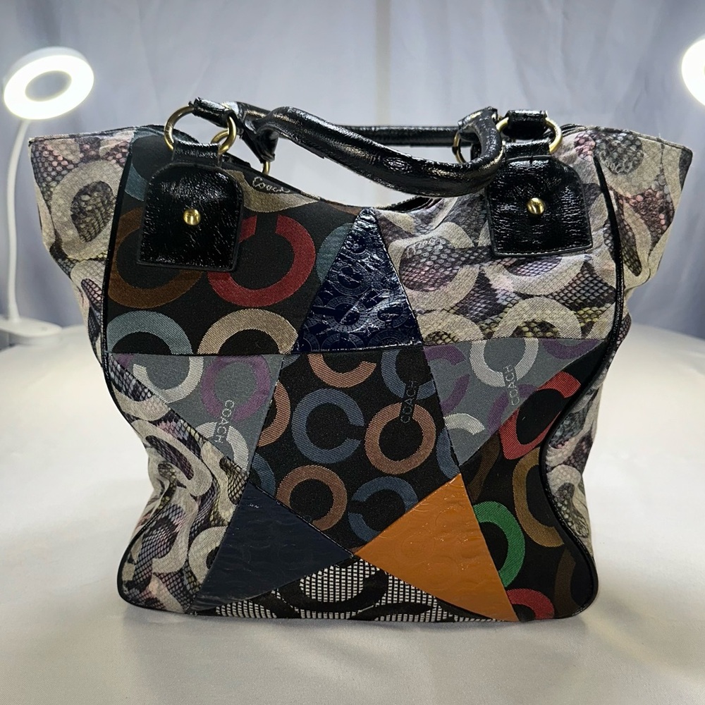 Coach Vintage Multi Patch Patchwork 1941 Hobo 2 S… - image 3